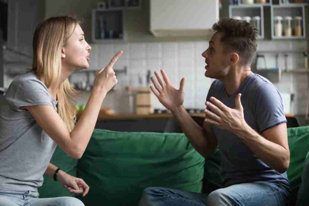 Conflict Resolution Management, male and female having an argument