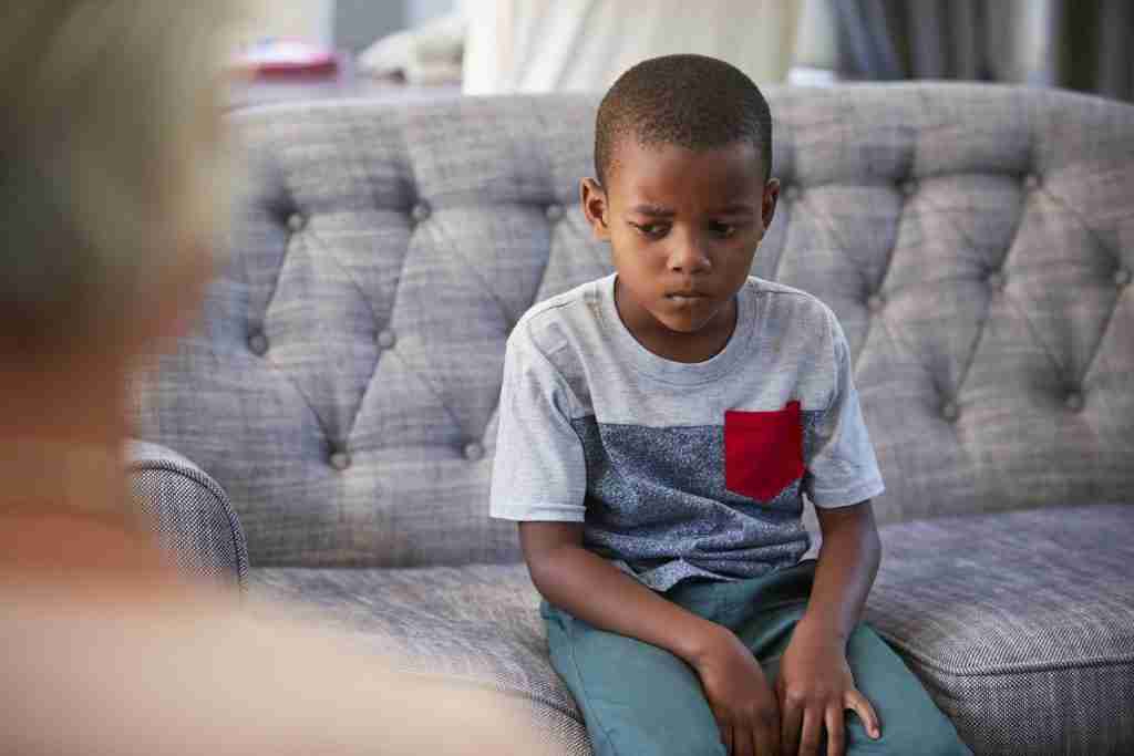 Challenging Behaviour in Foster Care. A young foster child displaying challenging behaviour.
