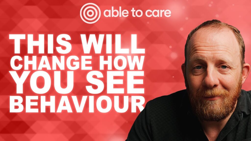 Andy Baker explaining positive behaviour support and trauma-informed behaviour strategies on the Able to Care Podcast