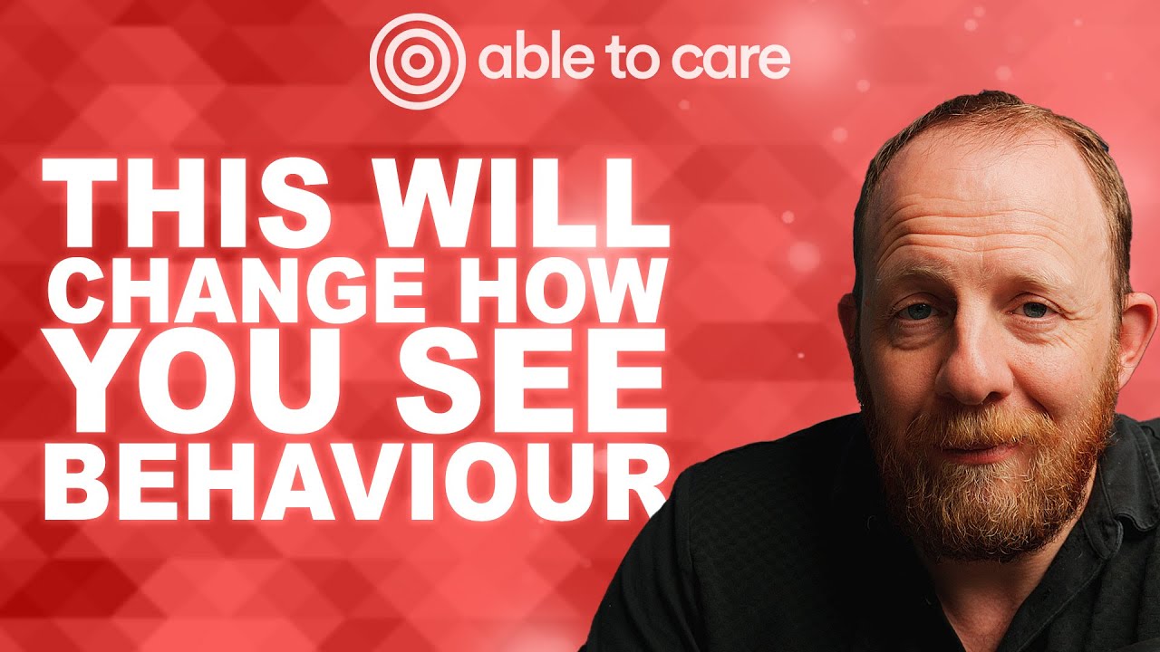 Andy Baker explaining positive behaviour support and trauma-informed behaviour strategies on the Able to Care Podcast